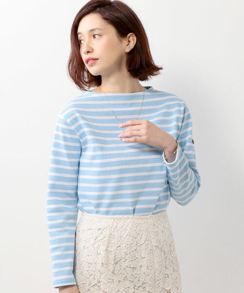 Jewel Changes（ジュエルチェンジズ）の「SAINT JAMES（セントジェームス） OUESSANT ボーダー / ウエッソン（Tシャツ/カットソー・レディース・ブラック/ライトブルー/ネイビー/その他1/ブラウン/グレー/レッド/ホワイト/ダークグレー/ベージュ/その他2・LARGE/X-SMALL）」の7枚目の写真