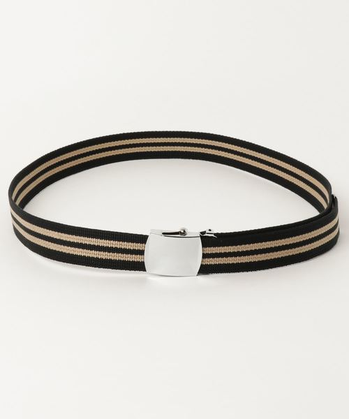 ADPOSION（アドポーション）の「【日本製】2ラインGIベルト（ベルト・メンズ・イエロー/ブラック/グリーン/ダークネイビー/レッド/ネイビー/ベージュ・FREE）」の3枚目の写真