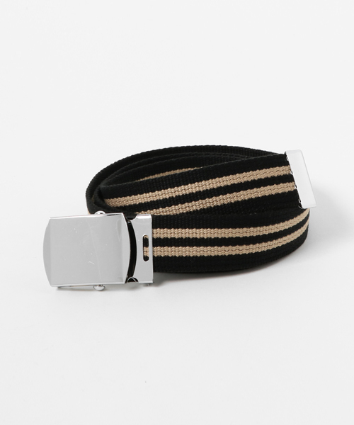 ADPOSION（アドポーション）の「【日本製】2ラインGIベルト（ベルト・メンズ・イエロー/ブラック/グリーン/ダークネイビー/レッド/ネイビー/ベージュ・FREE）」の6枚目の写真