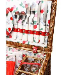 Cath Kidston - 値下げ　新品　キャスキッドソン　カトラリーセット　ローズ　16点 Cath Kidston - 値下げ 新品 キャスキッドソン カトラリーセット