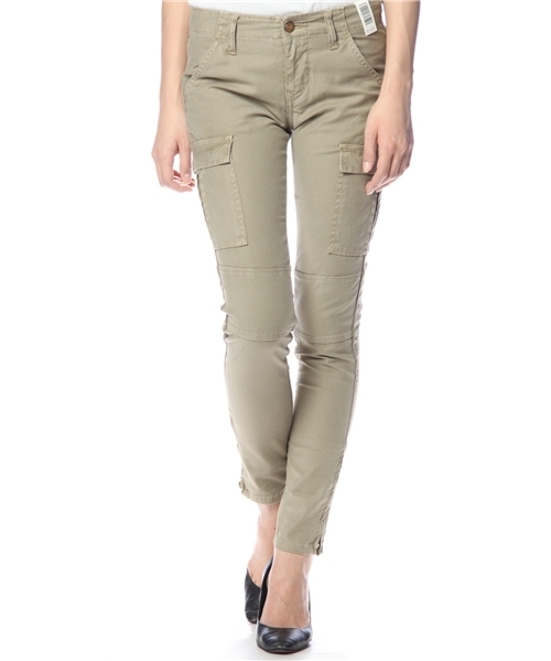 NANO universe（ナノユニバース）の「SKINNY ZIP CARGO（カーゴパンツ・レディース・カーキ/ベージュ/チャコールグレー・X-SMALL/SMALL/MEDIUM）」の2枚目の写真