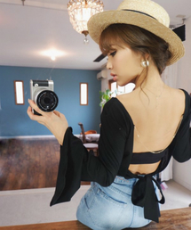 eimy istoire | back chain tops(Tシャツ/カットソー)