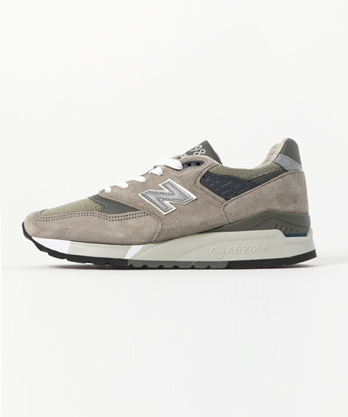 EU,US NEW BALANCE（イーユーユーエスニューバランス）の「newbalance998スニーカー（スニーカー・レディース・グレー・37/36/38）」の2枚目の写真