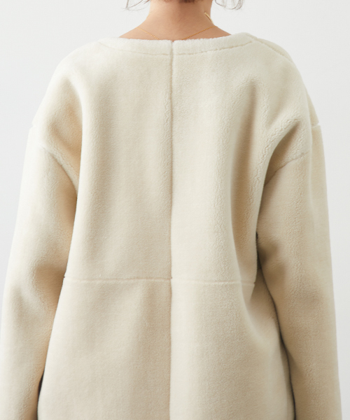 STUDIOUS（ステュディオス）の「リバーシブルムートンコート（ムートンコート・レディース・アイボリー/カーキ・1/0）」の17枚目の写真