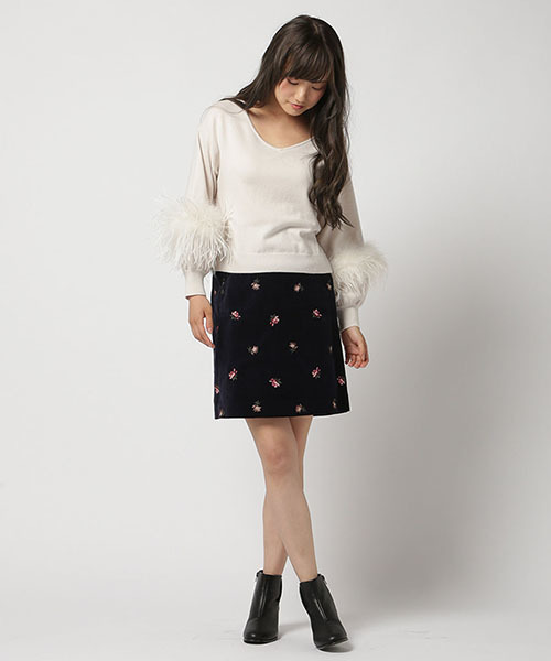 WILLSELECTION（ウィルセレクション）の「【雑誌掲載】フェザースリーブニットプルオーバー（ニット/セーター・レディース・ピンク/アイボリー・MEDIUM）」の13枚目の写真