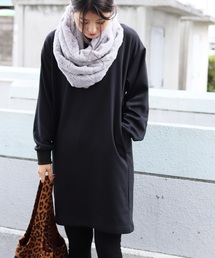 reca | 毛布のようなしっかり裏起毛で全身温か◇裏起毛ビックシルエットスウェットワンピース(ワンピース)