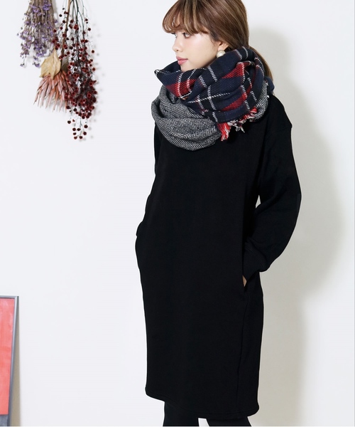 reca（レカ）の「ビッグシルエットベーシックスウェットワンピース（ワンピース・レディース・ブラック/チャコールグレー/ライトグレー/グレー系その他/ブラック系その他/グレー系その他2/ブルー系その他/ホワイト系その他・M）」の22枚目の写真