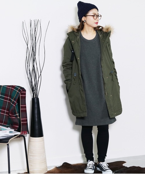 reca（レカ）の「ビッグシルエットベーシックスウェットワンピース（ワンピース・レディース・ブラック/チャコールグレー/ライトグレー/グレー系その他/ブラック系その他/グレー系その他2/ブルー系その他/ホワイト系その他・M）」の12枚目の写真