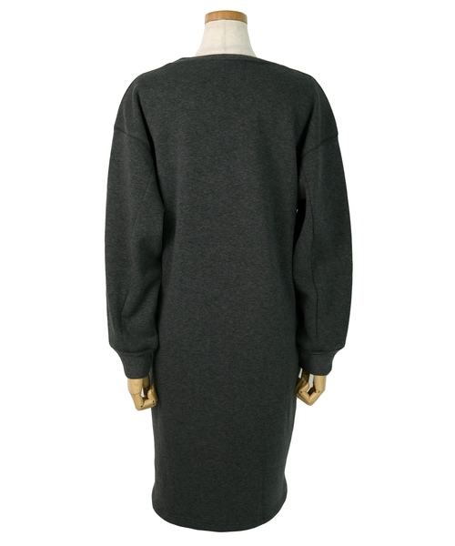 reca（レカ）の「ビッグシルエットベーシックスウェットワンピース（ワンピース・レディース・ブラック/チャコールグレー/ライトグレー/グレー系その他/ブラック系その他/グレー系その他2/ブルー系その他/ホワイト系その他・M）」の15枚目の写真