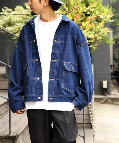FREAK'S STORE(フリークスストア)の「WEB限定 スーパービッグシルエット デニムジャケット/オーバーサイズ(デニムジャケット)」|ワンウォッシュ