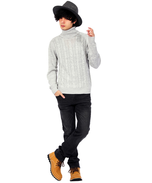 ８(eight)（エイト）の「マウンテンブーツ PUレザー 防水 ワークブーツ（スニーカー・メンズ・ブラック/ブラウン/イエロー・25.0cm/25.5cm/26.5cm/26.0cm/27.0cm/28.0cm）」の4枚目の写真