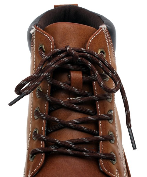 ８(eight)（エイト）の「マウンテンブーツ PUレザー 防水 ワークブーツ（スニーカー・メンズ・ブラック/ブラウン/イエロー・25.0cm/25.5cm/26.5cm/26.0cm/27.0cm/28.0cm）」の15枚目の写真