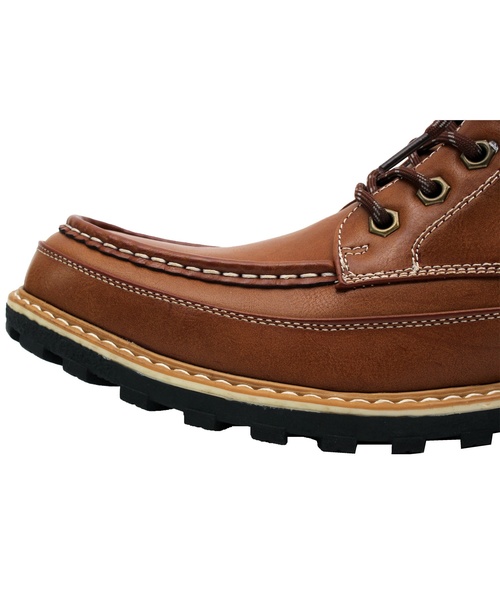 ８(eight)（エイト）の「マウンテンブーツ PUレザー 防水 ワークブーツ（スニーカー・メンズ・ブラック/ブラウン/イエロー・25.0cm/25.5cm/26.5cm/26.0cm/27.0cm/28.0cm）」の13枚目の写真