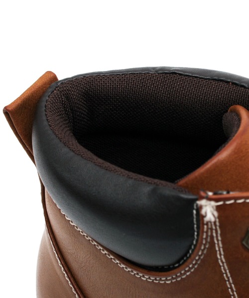 ８(eight)（エイト）の「マウンテンブーツ PUレザー 防水 ワークブーツ（スニーカー・メンズ・ブラック/ブラウン/イエロー・25.0cm/25.5cm/26.5cm/26.0cm/27.0cm/28.0cm）」の18枚目の写真