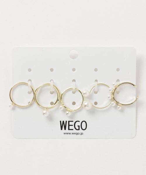 WEGO（ウィゴー）の「WEGO/ゴールドリングセット（リング・レディース・ゴールド/シルバー・FREE）」の2枚目の写真