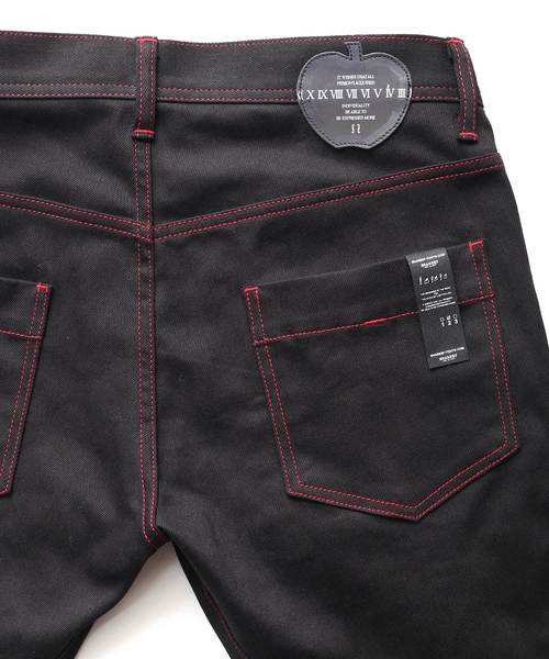 SHAREEF（シャリーフ）の「STRETCH TWILL 3D SKINNY PANTS（その他パンツ・メンズ・パープル/レッド/ブラック/ターコイズブルー・2/1/3）」の8枚目の写真