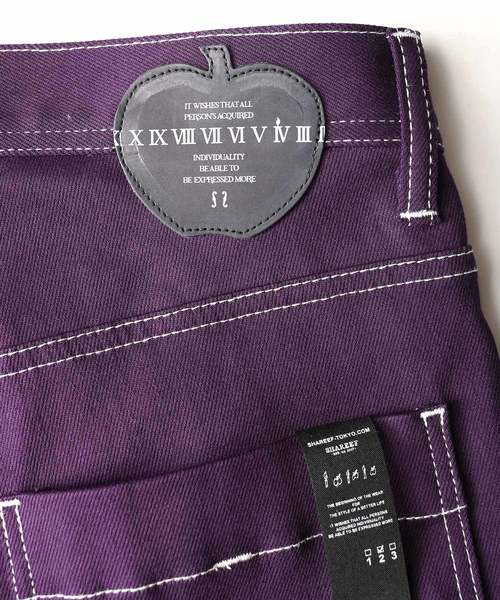 SHAREEF（シャリーフ）の「STRETCH TWILL 3D SKINNY PANTS（その他パンツ・メンズ・パープル/レッド/ブラック/ターコイズブルー・2/1/3）」の17枚目の写真