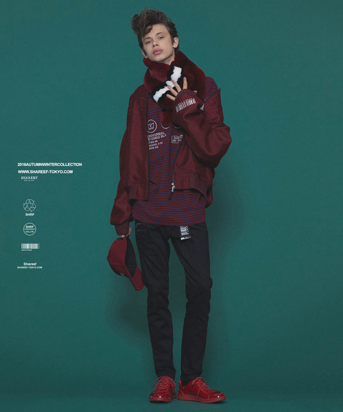 SHAREEF（シャリーフ）の「STRETCH TWILL 3D SKINNY PANTS（その他パンツ・メンズ・パープル/レッド/ブラック/ターコイズブルー・2/1/3）」の22枚目の写真