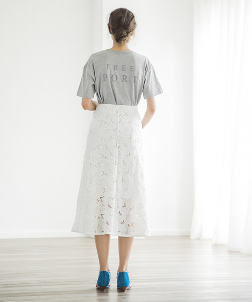 Emma Taylor（エマテイラー）の「フリーポートT（Tシャツ/カットソー・レディース・ホワイト/グレー・FREE）」の10枚目の写真