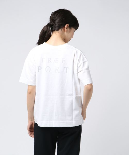 Emma Taylor（エマテイラー）の「フリーポートT（Tシャツ/カットソー・レディース・ホワイト/グレー・FREE）」の4枚目の写真