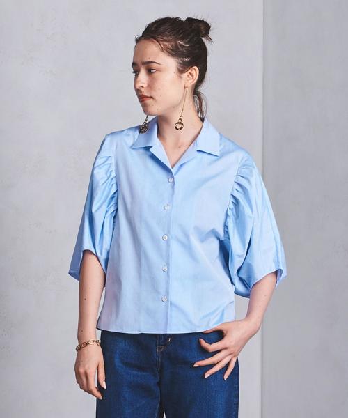 【極美品】UNITED ARROWS 袖ギャザードルマンブラウス UNITED ARROWS（ユナイテッドアローズ）の「UWSC ドルマン