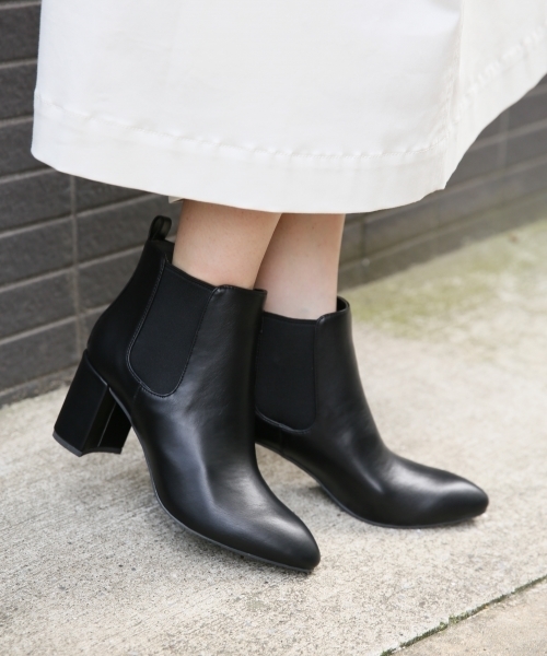 LOWRYS FARM(ローリーズファーム)の「ヒールサイドゴアブーツ 806810(ブーツ・レディース・ブラック/ブラウン/レオパード/ブラック系その他・SMALL/MEDIUM/LARGE/X-LARGE)」の2枚目の写真