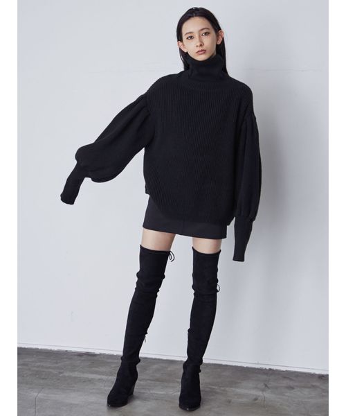 EMODA（エモダ）の「2WAYロングブーツ（ブーツ・レディース・ブラック・SMALL/MEDIUM/LARGE）」の4枚目の写真