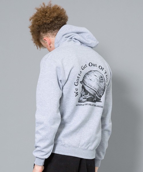 BEDWIN & THE HEARTBREAKERS(ベドウィン アンド ザ ハートブレイカーズ)の「【BEDWIN & THE HEARTBREAKERS】L/S PULLOVER HOODED SWEAT DAVID(パーカー・メンズ・ホワイト/ブラック/グレー/イエロー・2/4/3/5)」の3枚目の写真