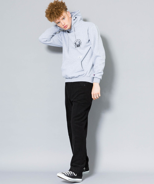BEDWIN ベドウィン グラフィック プリント スウェットパーカー L/S PULLOVER HOODED SWEAT DAVID 19AW ブラック 4 トップス フーディー L/S PULLOVER HOODED SWEAT 'DAVID' スウェットパーカー