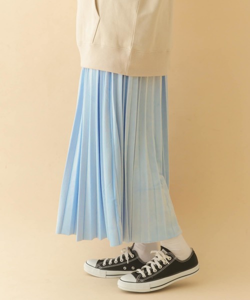 ITEMS URBANRESEARCH(アイテムズ アーバンリサーチ)の「プリーツスカート(スカート)」|ブルー