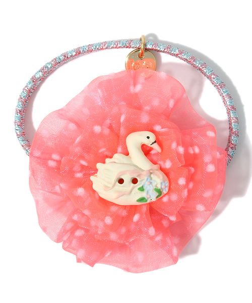 fafa（フェフェ）の「NILA｜ポニーテールホルダー（ヘアゴム・キッズ・ピンク系その他/グリーン系その他/ブルー系その他・SMALL）」の3枚目の写真