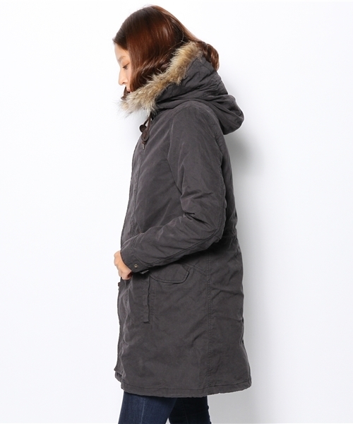 NANO universe（ナノユニバース）の「●ライナー着脱3wayモッズコート（モッズコート・レディース・オリーブ/ダークブルー・38/36）」の4枚目の写真