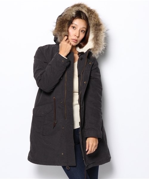 NANO universe（ナノユニバース）の「●ライナー着脱3wayモッズコート（モッズコート・レディース・オリーブ/ダークブルー・38/36）」の6枚目の写真