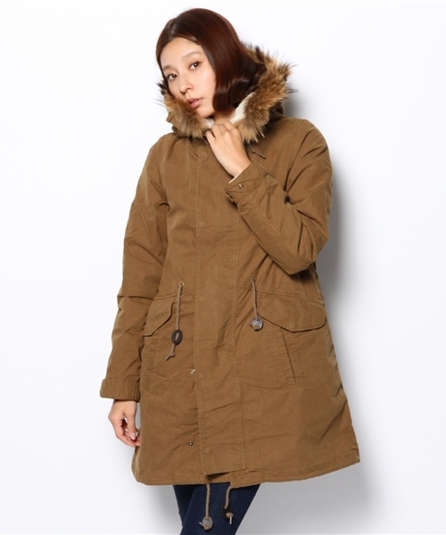 NANO universe（ナノユニバース）の「●ライナー着脱3wayモッズコート（モッズコート・レディース・オリーブ/ダークブルー・38/36）」の14枚目の写真