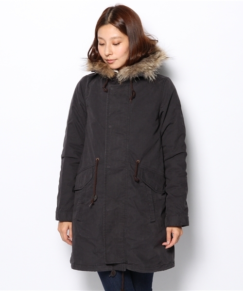 NANO universe（ナノユニバース）の「●ライナー着脱3wayモッズコート（モッズコート・レディース・オリーブ/ダークブルー・38/36）」の15枚目の写真