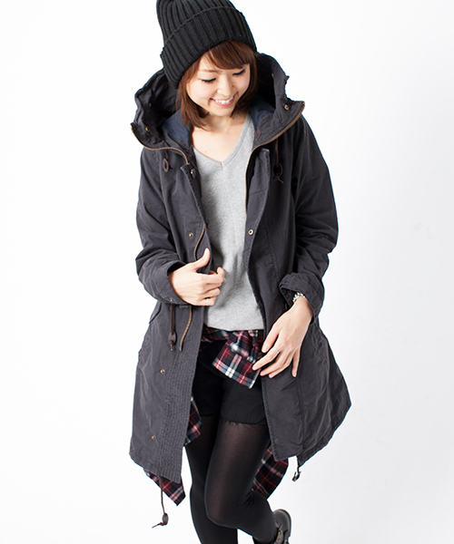 NANO universe（ナノユニバース）の「●ライナー着脱3wayモッズコート（モッズコート・レディース・オリーブ/ダークブルー・38/36）」の22枚目の写真