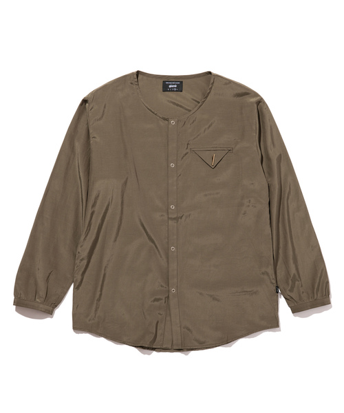 glamb(グラム)の「Foster no collar SH / フォスターノーカラーシャツ(シャツ/ブラウス・メンズ・ホワイト/ブラック/カーキ・3/4/1/2/0)」の16枚目の写真