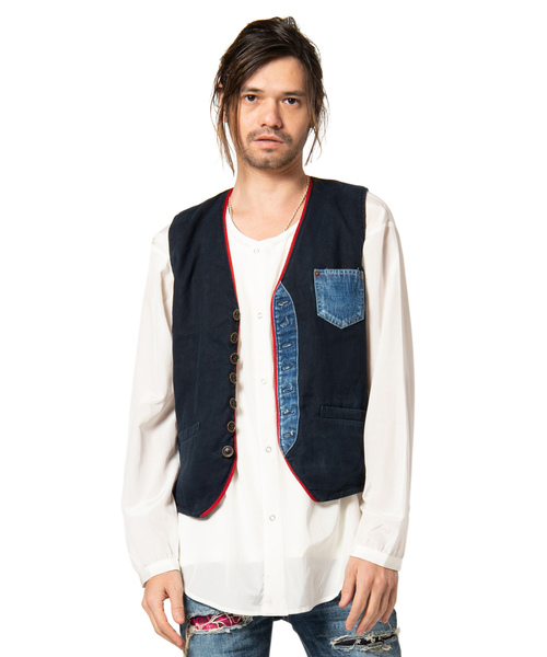 glamb(グラム)の「Foster no collar SH / フォスターノーカラーシャツ(シャツ/ブラウス・メンズ・ホワイト/ブラック/カーキ・3/4/1/2/0)」の8枚目の写真