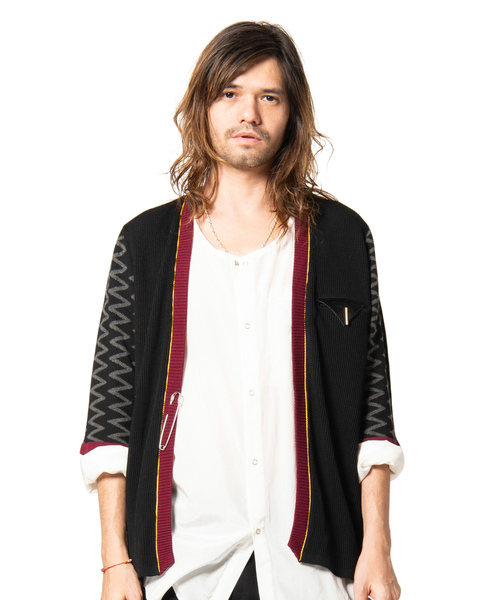 glamb(グラム)の「Foster no collar SH / フォスターノーカラーシャツ(シャツ/ブラウス・メンズ・ホワイト/ブラック/カーキ・3/4/1/2/0)」の6枚目の写真