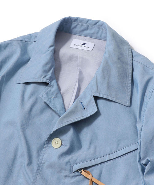 SHIPS JET BLUE(シップスジェットブルー)の「SHIPS JET BLUE: COOLMAX ライトカバージャケット(ブルゾン・メンズ・ライトブルー/ベージュ/ネイビー・SMALL/MEDIUM/LARGE/X-SMALL)」の12枚目の写真