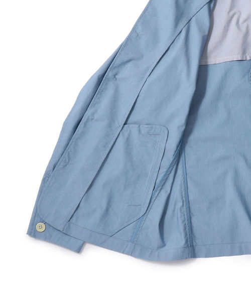 SHIPS JET BLUE(シップスジェットブルー)の「SHIPS JET BLUE: COOLMAX ライトカバージャケット(ブルゾン・メンズ・ライトブルー/ベージュ/ネイビー・SMALL/MEDIUM/LARGE/X-SMALL)」の4枚目の写真
