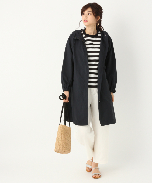 GLOBAL WORK(グローバルワーク)の「ミリタリーフードコート/830191(その他アウター・レディース・カーキ/ネイビー・MEDIUM/LARGE)」の8枚目の写真