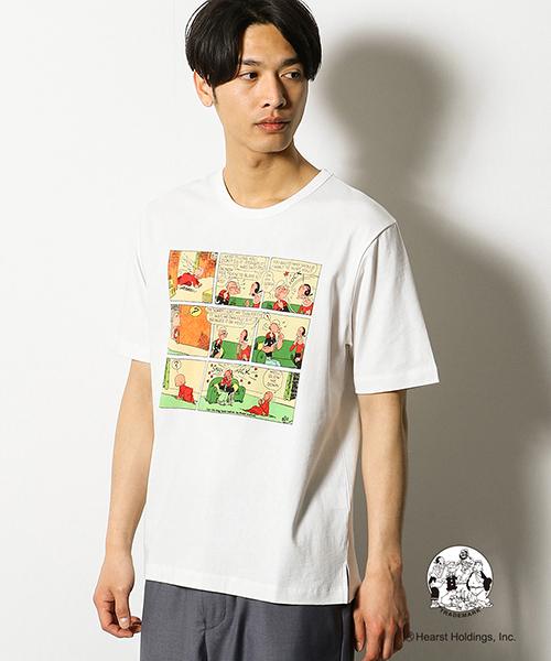 COMME CA COMMUNE(コムサコミューン)の「POPEYE(R)コラボ プリントTシャツ(Tシャツ/カットソー・メンズ・ホワイト・MEDIUM/LARGE)」の1枚目の写真
