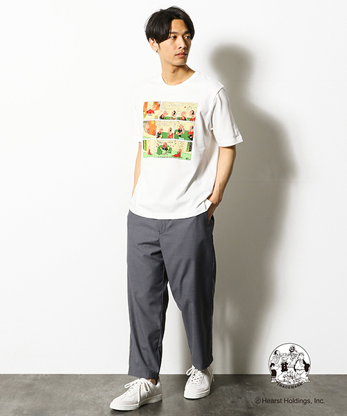 COMME CA COMMUNE(コムサコミューン)の「POPEYE(R)コラボ プリントTシャツ(Tシャツ/カットソー・メンズ・ホワイト・MEDIUM/LARGE)」の5枚目の写真