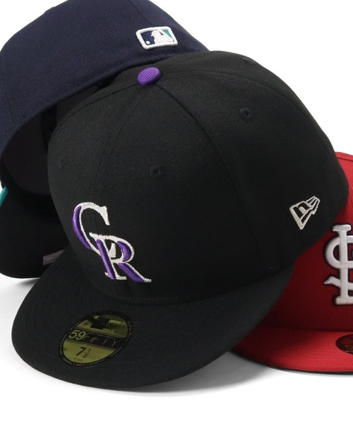 NEW ERA（ニューエラ）の「ニューエラ キャップ 59FIFTY オーセンティック フラットバイザーMLB（キャップ・メンズ・ダークグリーン/ブルー/ブラック系その他/ロイヤルブルー/ネイビー/ブルー系その他/ブラック/ブラック系その他2/ブルー系その他2/ブルー系その他3/ブルー系その他4/レッド/ブルー系その他5/レッド系その他/レッド系その他2/ブラック×レッド/ネイビー×ホワイト/ブルー系その他6/グリーン系その他/ブラウン/ブラウン系その他/ブラック系その他3/ブラック系その他4/ブラック系その他6/レッド系その他3/ダークネイビー/ブラック系その他5/ネイビー系/ブルー系その他7・7 5/8/7 1/4/7/7 1/8/7 1/2/7 3/8/8/7 3/4/7 7/8）」の7枚目の写真