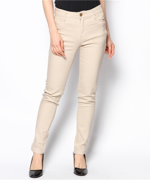 VIS（ビス）の「【with6月号掲載】ホワイトヤーンカラースキニーパンツ★自宅で洗える★（その他パンツ・レディース・ブラック/ホワイト/ベージュ/ライトグリーン/ブルー系/イエロー・SMALL/MEDIUM/LARGE）」の20枚目の写真