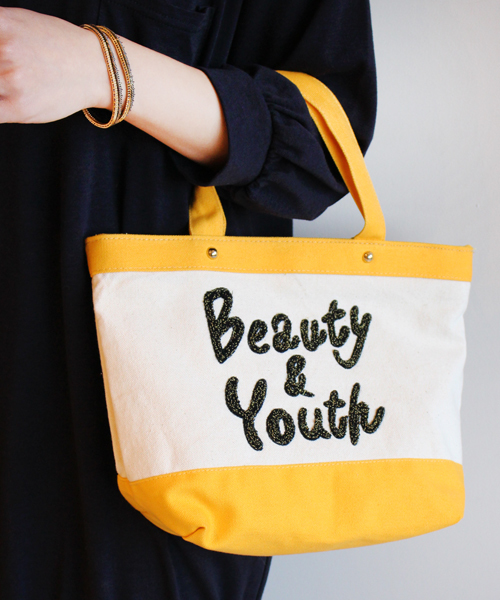 BEAUTY&YOUTH UNITED ARROWS（ビューティーアンドユースユナイテッドアローズ）の「by ※∵キャンバスロゴミニトートバッグ ◆（トートバッグ・レディース・ブラック/ケリー/ネイビー/イエロー/レッド・FREE）」の5枚目の写真