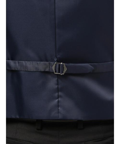 THE SUIT COMPANY(ザ・スーツカンパニー)の「<FORMAL>ヘリンボーン×ハウンドトゥース リバーシブルジレ(ベスト・メンズ・ネイビー・S/M/LL/L/SS)」の3枚目の写真