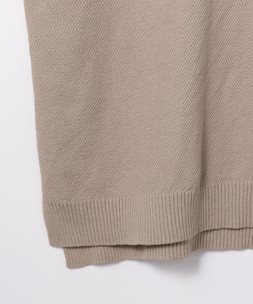 coen（コーエン）の「鹿の子ビッグシルエットニットベスト（ベスト・メンズ・ベージュ/ブラック・LARGE/MEDIUM/SMALL）」の8枚目の写真