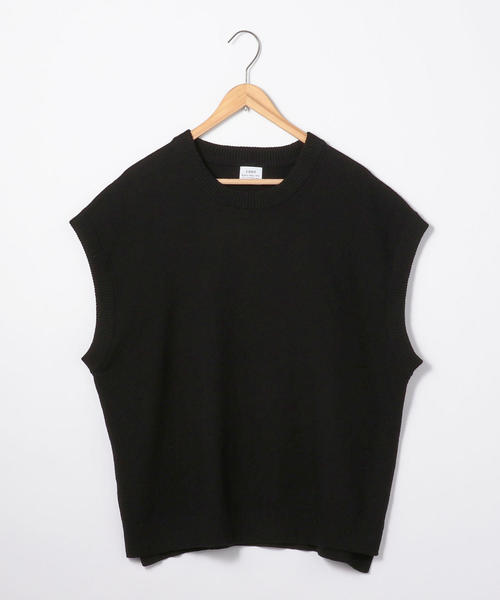 coen（コーエン）の「鹿の子ビッグシルエットニットベスト（ベスト・メンズ・ベージュ/ブラック・LARGE/MEDIUM/SMALL）」の10枚目の写真